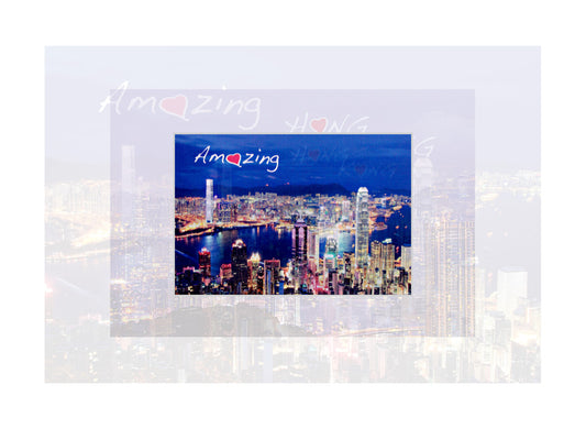 香港3D特色明信片|香港夜景 mazing Hong Kong - Night Scene