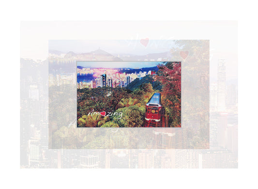 香港3D特色明信片|山頂 Amazing Hong Kong - At The Peak