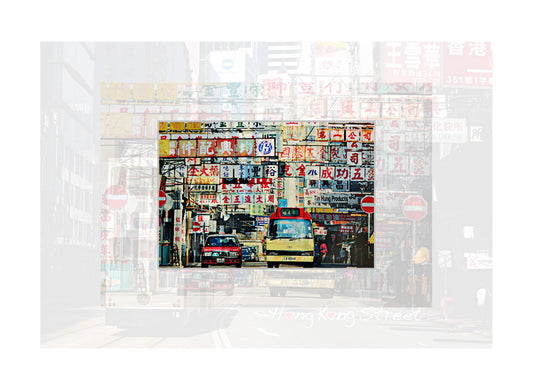 香港3D特色明信片|灣仔 · 旺角 Hong Kong Street - Wanchai and Mong Kok