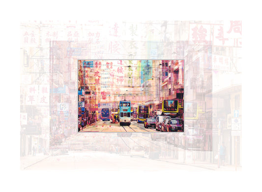 香港3D特色明信片|中環 · 深水埗 Hong Kong Street - Central and Sham Shui Po