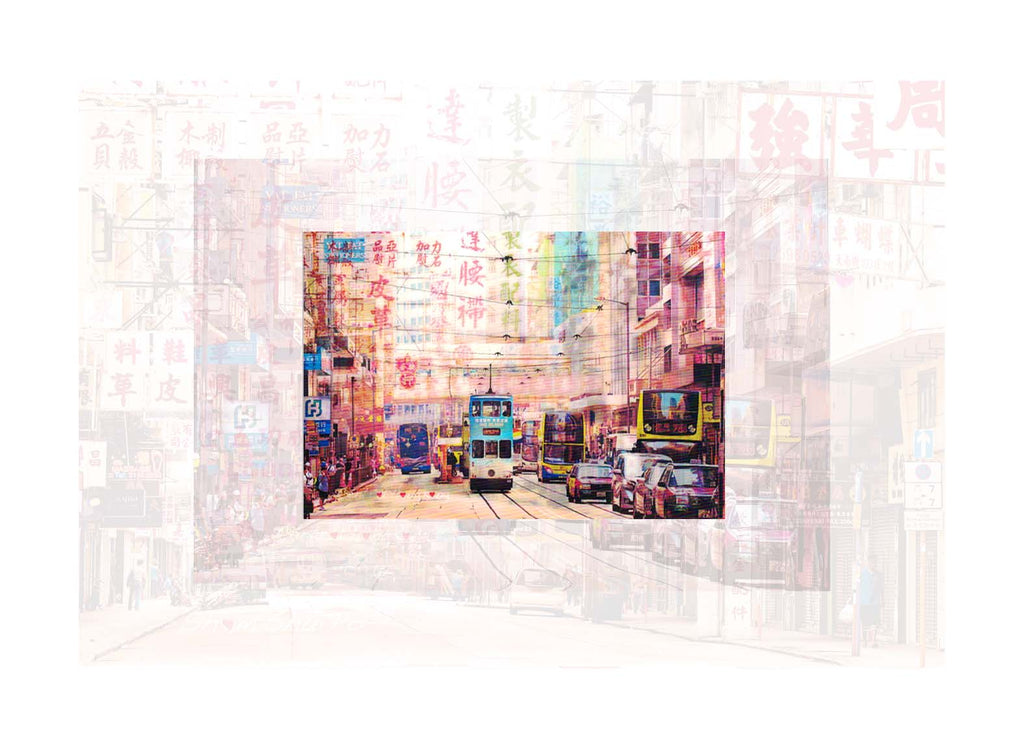 香港3D明信片｜中環電車 · 深水埗 Central Tram and Sham Shui Po