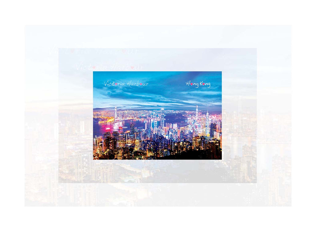 香港3D明信片｜維多利亞港夜景 Night at Victoria Harbour