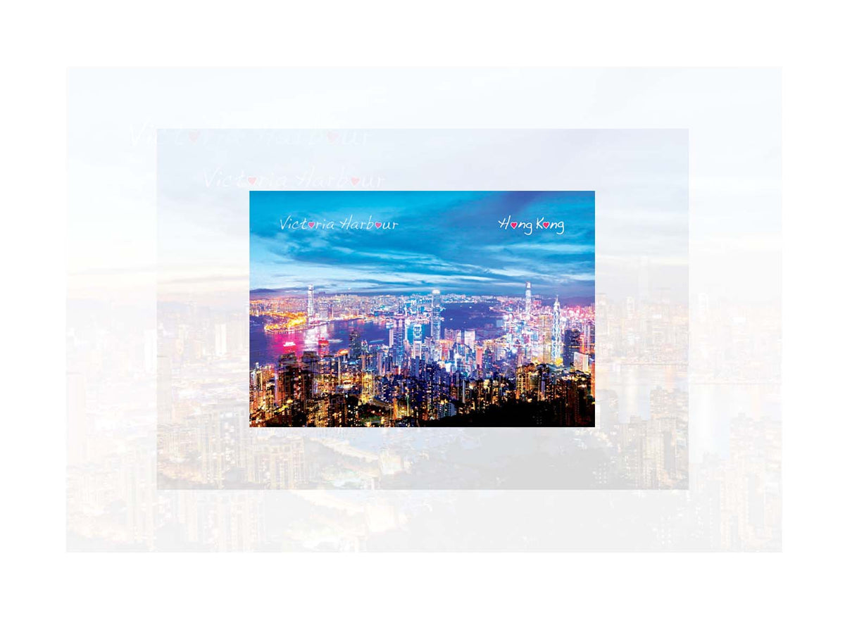 香港3D明信片｜維多利亞港夜景 Night at Victoria Harbour