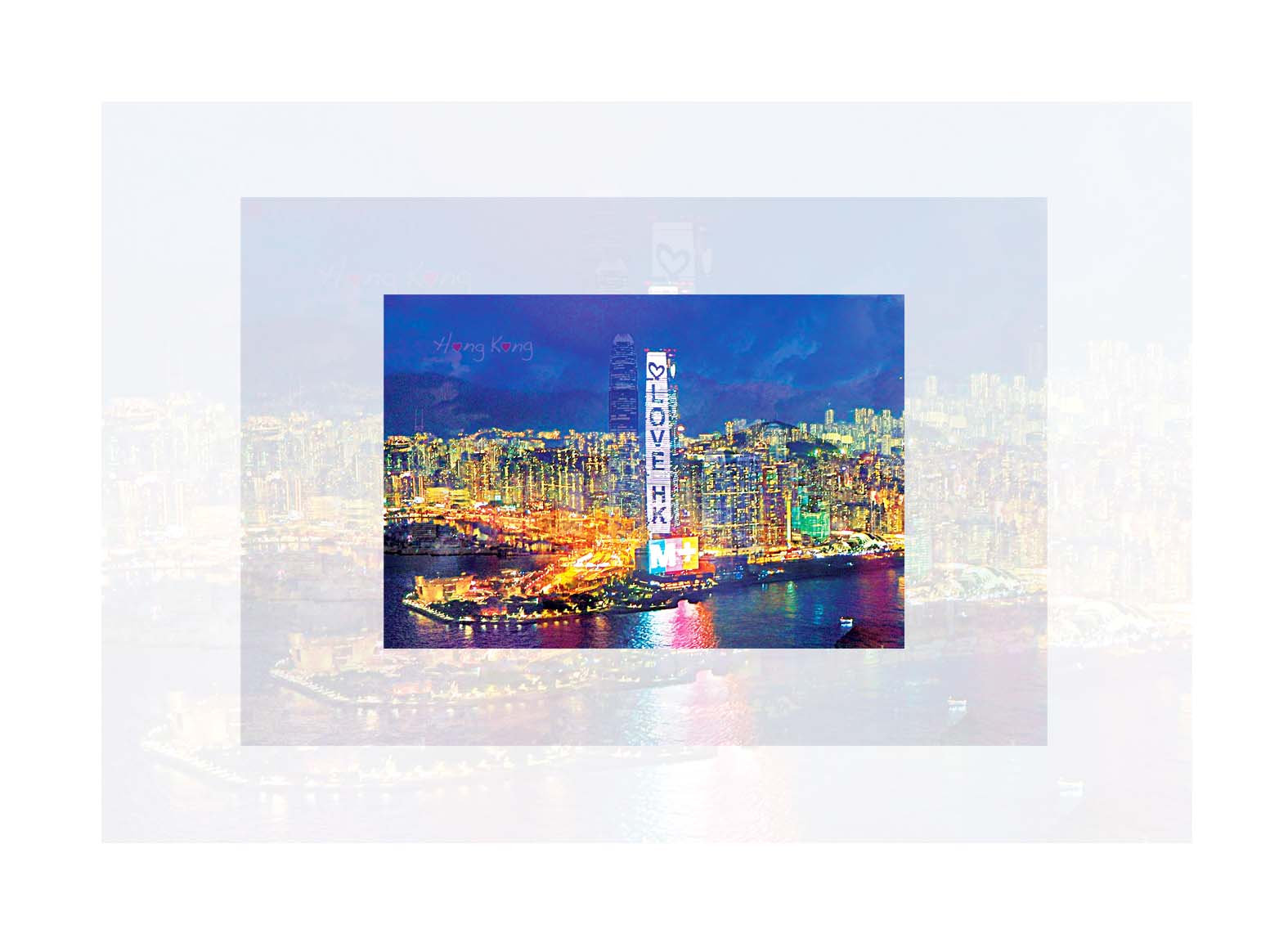 香港3D明信片｜西九文化區 · 維多利亞港  West Kowloon and Victoria Harbour
