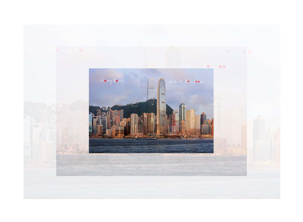 香港3D明信片｜西九龍文化區 · 維多利亞黃昏 West Kowloon and Victoria Harbour Sunset
